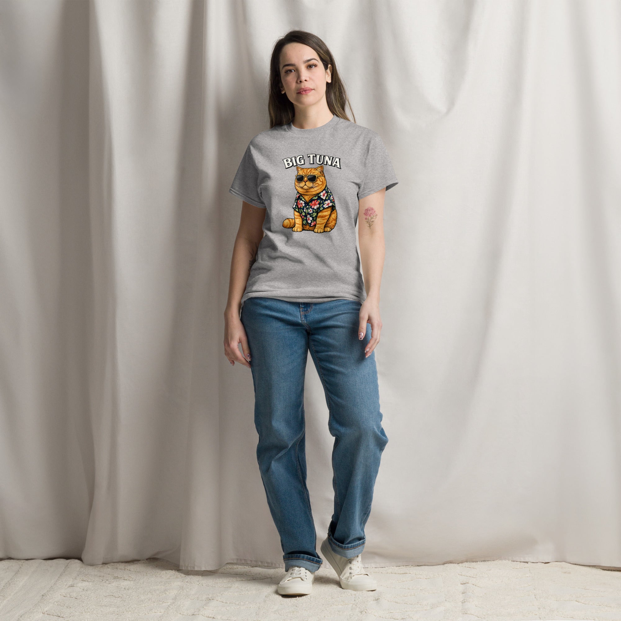 Big Tuna Tee (AVAILABLE IN WHITE & GRAY) – Alley Cat Merch